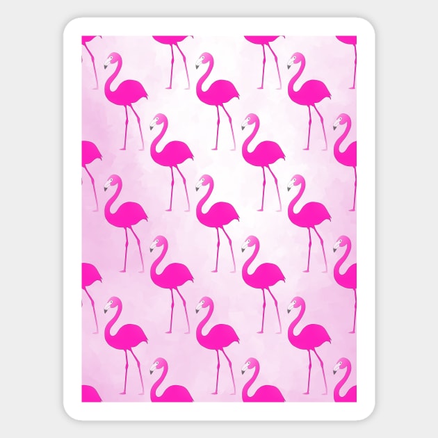 SEAMLESS FLAMINGOS Sticker by SartorisArt1